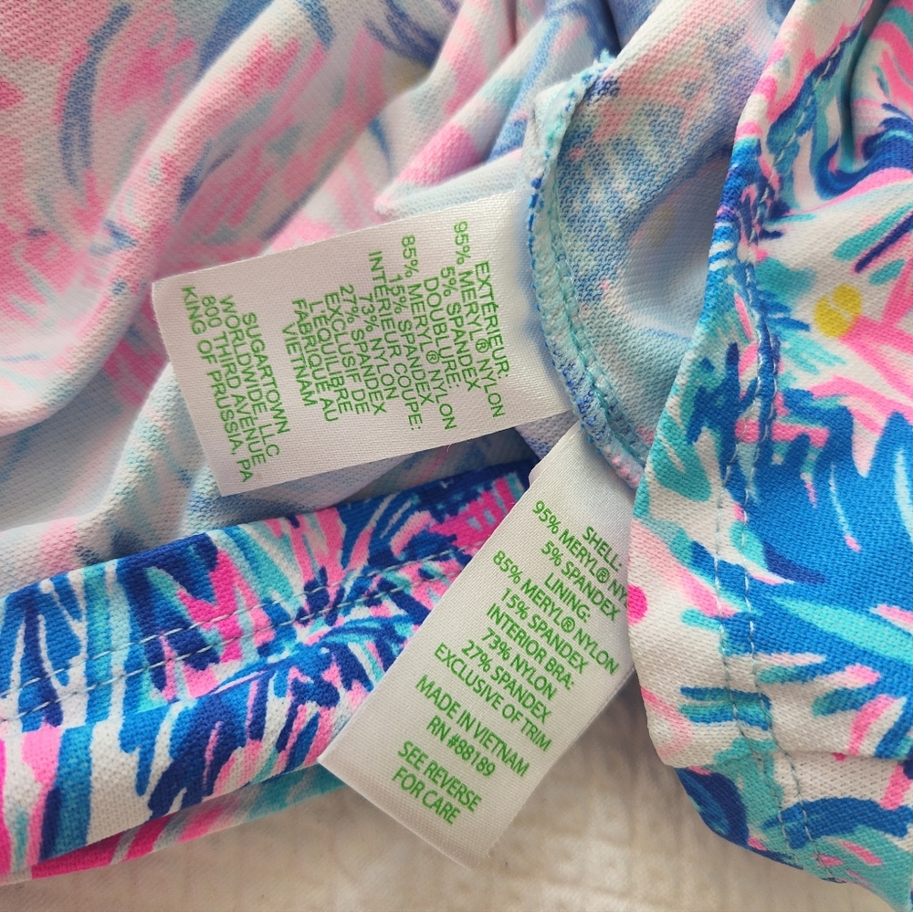 Lilly Pulitzer Vibrant Blue and Pink Mini Dress - Picture 12 of 12